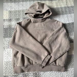 Fear of God Essentials "core Heather" hoodie womens small